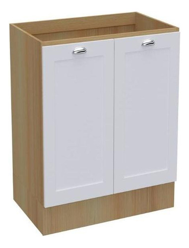 Ditália CD-1012 balcão de cozinha cor rivieira e branco com 2 portas