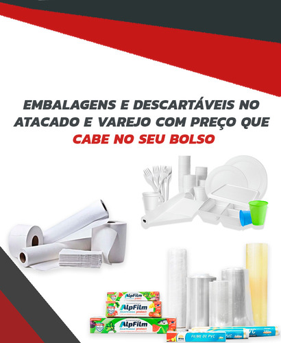 Marmitex De Aluminio Bandeja 2000ml Cx C/25un
