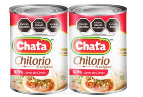 Chilorio Chata 2 Pack 370 G C/u 100% Carnde De Cerdo