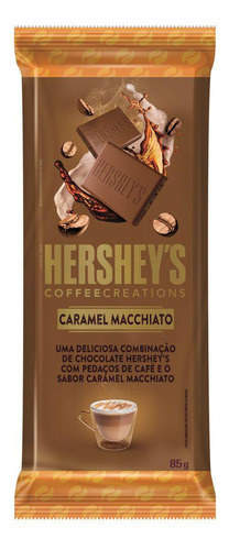 Chocolate Caramel Macchiato com Pedaços de Café Coffee Creations Hershey's  pacote 85 g