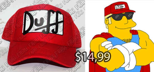 Imagen 1 de 5 de Gorra Series Los Simpsons Duff (tienda Friki)
