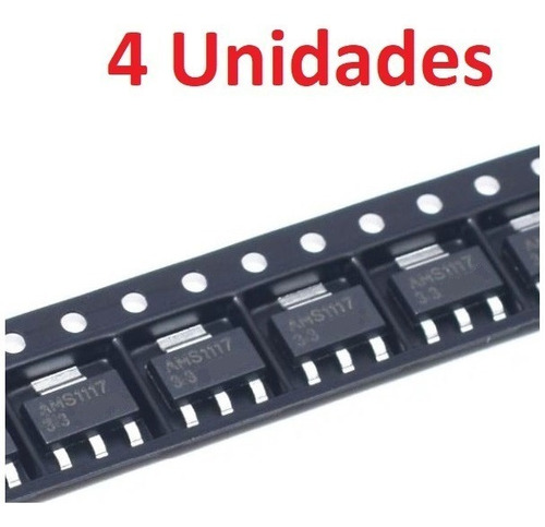 4 Unidades Ams1117 Regulador 1,5v