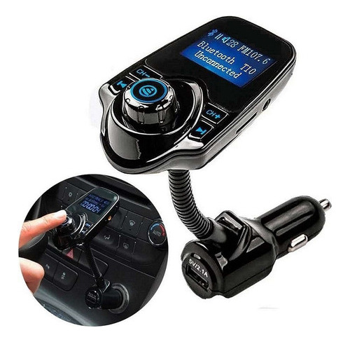 Transmisor Fm Bluetooth Usb Tf Mp3 Cargador Auto