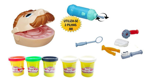 Imagem 3 de 4 de Brinquedo Play Brincando De Dentista Massinha Dough