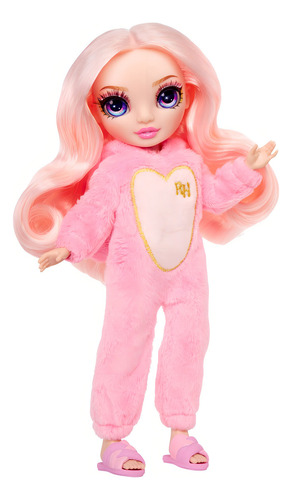Rainbow High Bella Fiesta En Pijama Suave Mameluco Rosa