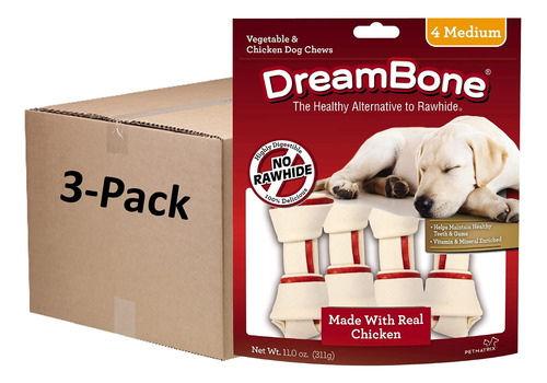 Dreambone Masticables Para Perros De Verduras Y Pollo, Sin C