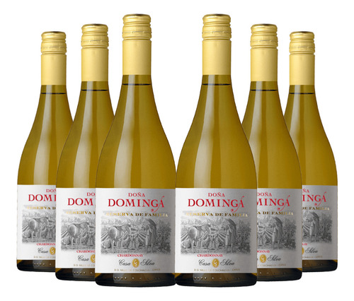 6 Vinos Doña Dominga Rva De Flia Chardonnay