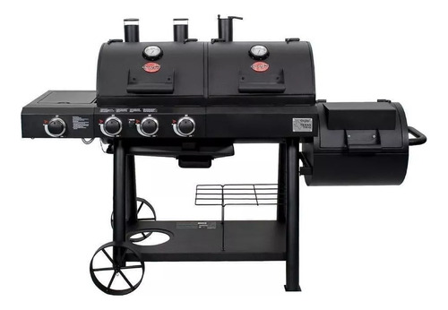 Char-griller 3070 4 Burner Grill Smoker Bbq Gas & Charcoal'