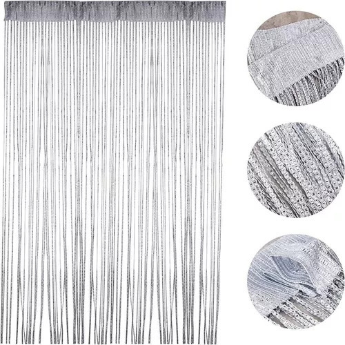 . Cortinas De Corda Brilhantes E Divisória De Ambiente