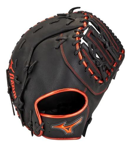 Guante Newman Primera Base Mizuno Gxf50pse8 12.5 In Zurdo Color Negro