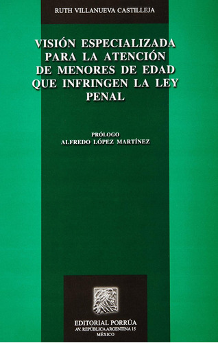 Visión especializada para la atención de menores de edad: No, de Villanueva Castilleja, Ruth Leticia., vol. 1. Editorial Porrua, tapa pasta blanda, edición 2 en español, 2010