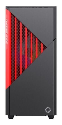 Imagem 2 de 7 de Gabinete Gamemax Gamer Contac Preto Red Argb Vidro