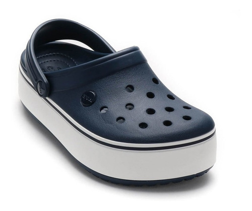 Crocs  Crocband Platform Mujer- Blue White