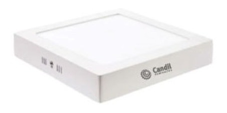 Imagen 2 de 5 de Aplique Panel Plafón Led 28w Cuadrado Aluminio Blanco