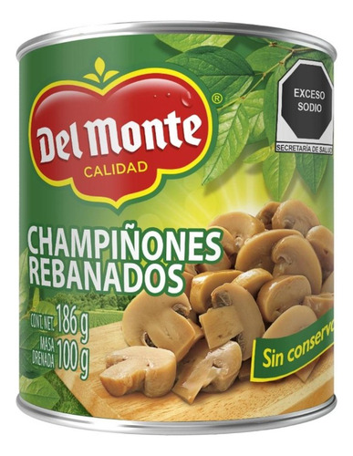 11 Pza Champiñones Del Monte Rebanado De 186 G