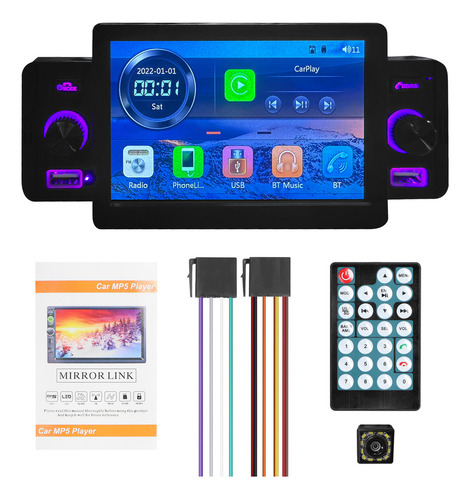 Receptor Estéreo Coche 5 Mp5 Bt Fm Carplay Android Auto Man