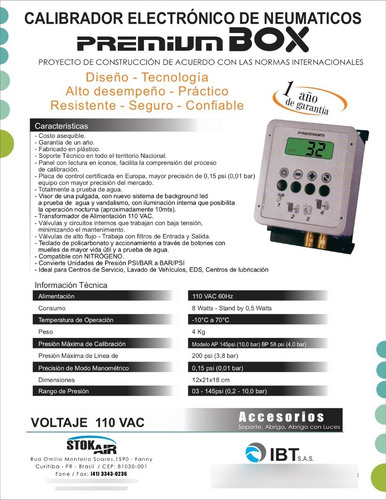 Imagen 6 de 6 de Calibrador Digital Y Automático De Llantas Con Pedestal 58lb