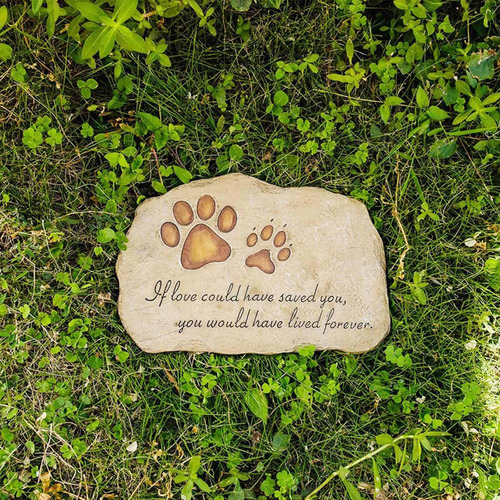 L Pedra Memorial Para Animais De Estimação Em Resina Lápide