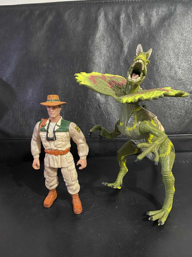 Jurassic Park Dilophosaurus Alan Grant Dinosaurio Kenner (Usado)
