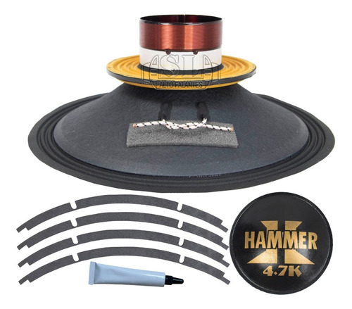 2kit Reparo Sl Compatível Com Eros Hammer 4.7 15pol 4ohms