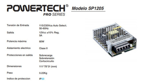Imagen 3 de 6 de Fuente Switching 12v 5a Regulada Metalica Tira Led Cctv 60w