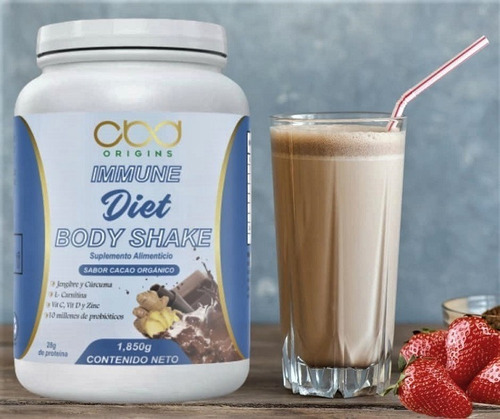 Immune Diet Body Shake Suplemento Alimenticio Sabor Cacao Or