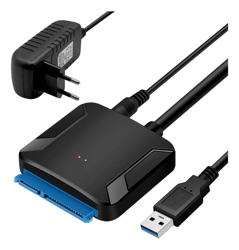 Adaptador Usb 3.0 A Sata 3 Convertidor, + Fuente De Poder