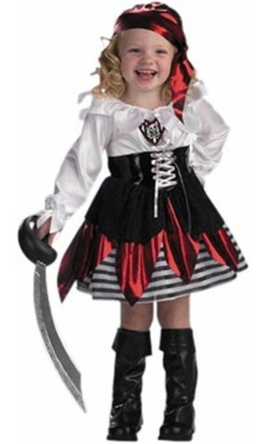 Disfraz Para Niña Pirata Pequeña Halloween