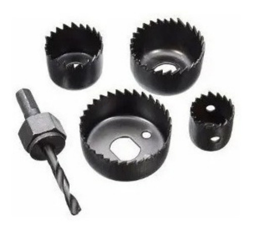 Imagen 2 de 8 de Kit De Mechas Copa Madera Durlock Y Pvc 6 Piezas