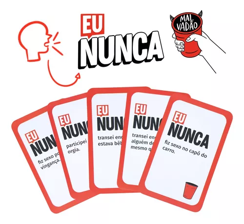 Jogo de Cartas Eu Nunca Malvadão Esquenta Drinking Game em Promoção na  Americanas