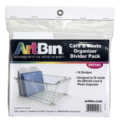 Artbin 6951ag Paquete De Divisores De Fotografías Y Tarjetas