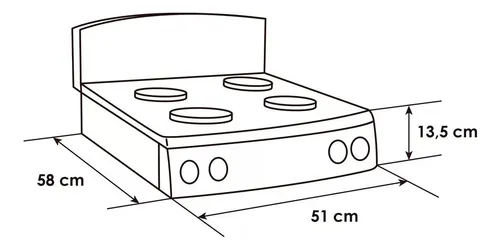Estufa De Sobreponer Abba 4 Puestos Gas Natural Sg 400-5ngql
