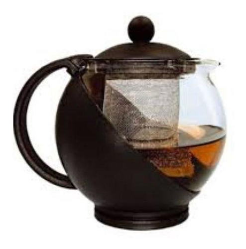 Chaleira Com Infusor 750 Ml Vidro Marron