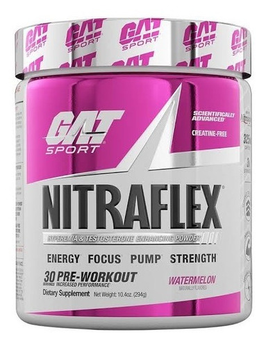 Pre Entreno Gat Nitraflex (30 Servicios) 