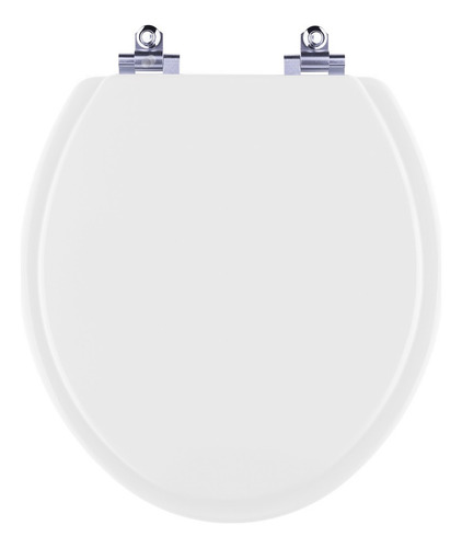Tampa De Vaso Com Amortecedor Oval Branco Para Bacia Hervy