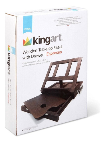 Kingart Caballete De Mesa De Escritorio De Madera Ajustable.