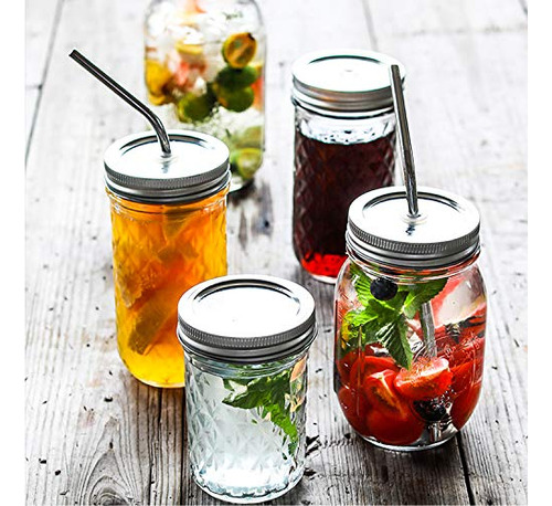 Tarros De Mason De 500 Ml Con Tapas Herméticas, Tarro De Vid