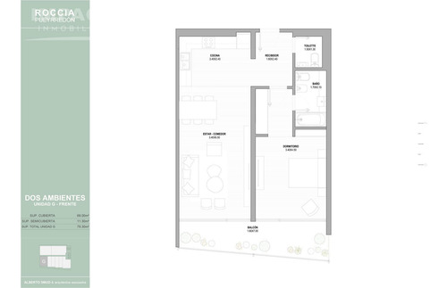 Venta Departamento 2 Ambientes En Balvanera, Av. Pueyrredón