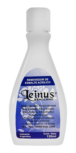 Removedor Para Esmalte Uñas Semipermanentes Leinus X120 Ml