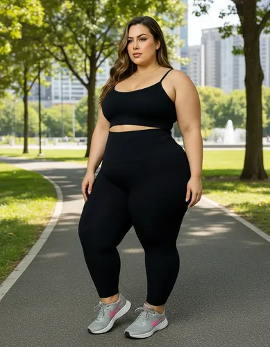 Legging Poliamida Plus Size Super Grossa Zero Transparência