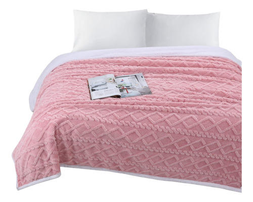 Frazada Colcha Con Sherpa Polar 2 Plazas De 230x200cm