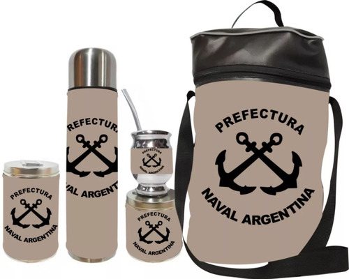 Set Matero Completo Prefectura Naval Argentina. Ecocuero