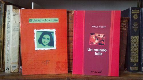 Mundo Feliz + Diario Ana Frank - A. Huxley/ A.frank - Nuevos
