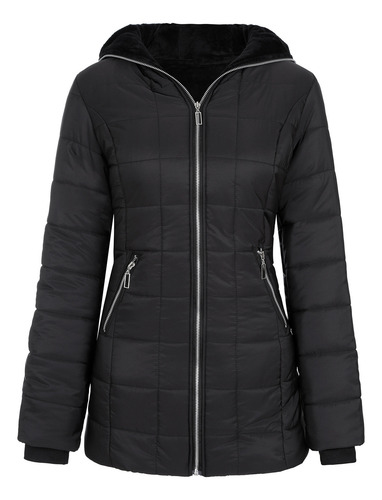 Blusas Femininas Com Capuz De Inverno Quente E Veludo De Com