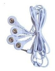 Imagen 2 de 3 de Cable Cuadruple Electrofisico Muscular Tens + 12 Electrodos