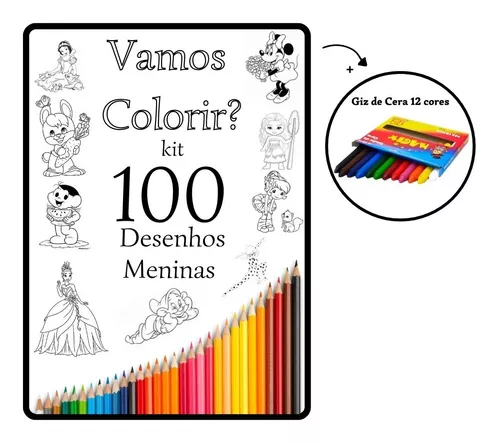 Kit 200 Desenhos Para colorir Animes Em Folha A4 - Infinity - Kit de Colorir  - Magazine Luiza