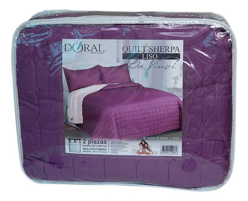 Quilt Cubrecama 2 Plazas Sherpa Da Vinci Térmico