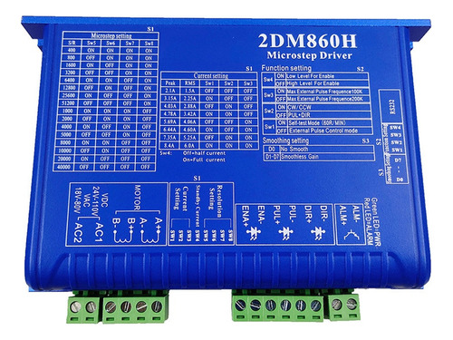 Controlador Paso A Paso Digital Bifásico 2dm860h 2.1a-8.4a 2