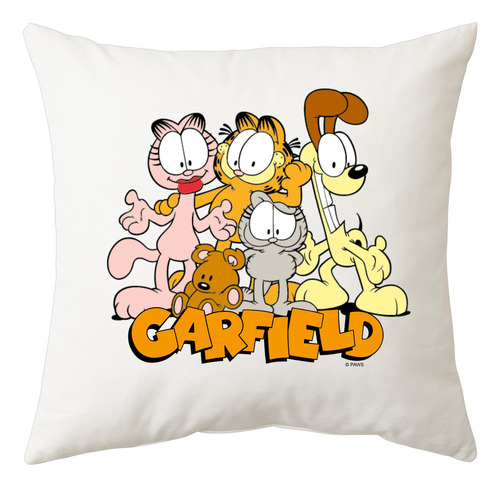 Garfield Todos Los Personajes Juntos Almohadon Friki Tu Eres