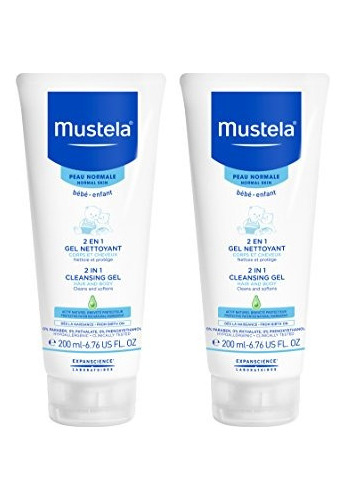 Mustela 2 En 1 Gel Limpiador, Cuerpo De Bebe - Limpiador Del